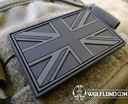 UK FLAG PATCH, BLACKOPS / 3D RUBBER PATCH