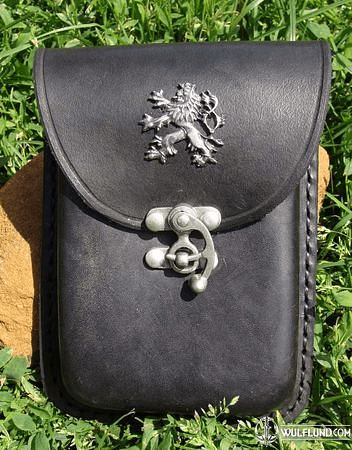 BOHEMIAN LION, LEATHER BELT BAG FOR WALLET