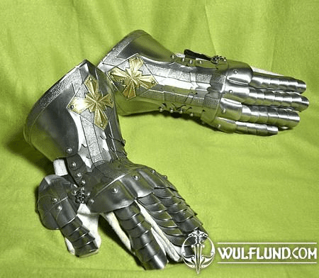 HANDMADE CZECH GAUNTLETS WITH THE BRASS STAR