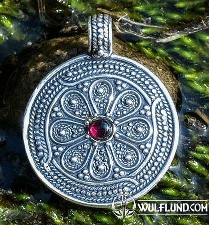 VESNA - PENDENTIF, GRENAT, ARGENT