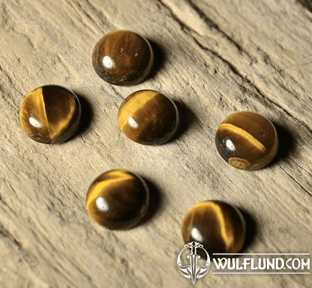 TIGER EYE, CABOCHON GEMSTONE 6 MM