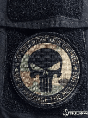 Punisher Patch - Laser Cut - Reflective Material - 2X2.25 – Scif