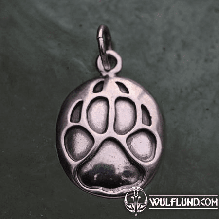 WOLF TRACK, PENDANT, STERLING SILVER