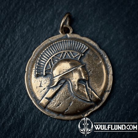 SPARTA, SPARTAN WARRIOR, PENDANT, BRONZE