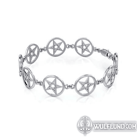 PENTACLES, SILVER BANGLE, AG 925