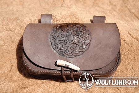 HAND CARVED BAG - ANTLER BUTTON