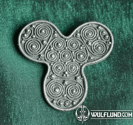 SILVER VIKING JEWS JEWELLERY BROOCH