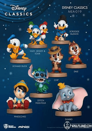 DISNEY CLASSIC SERIES MINI EGG ATTACK FIGURES 8 CM DISPLAY (8)