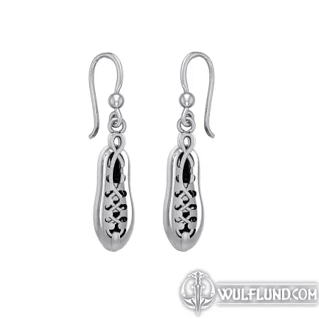 IRISH DANCING SHOES SILVER EARRINGS