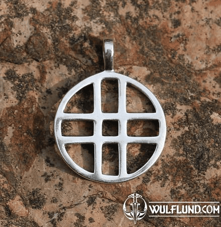 DOUBLE CROSS, SILVER PENDANT