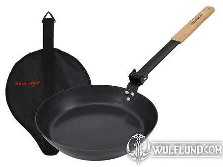 CAMPFIRE PAN, BLACK CARBON STEEL MUURIKKA FINLAND