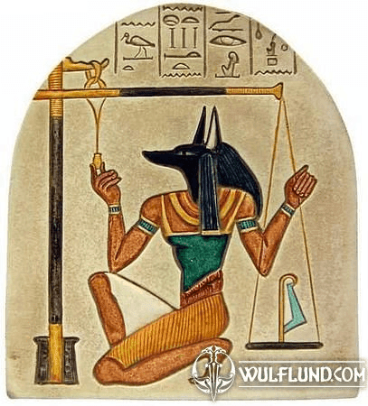 ANUBIS WITH THE SCALE