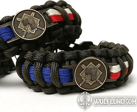 PARACORD ARMBAND - TSCHECHISCHE ARMEE UNTERSTÜTZUNG