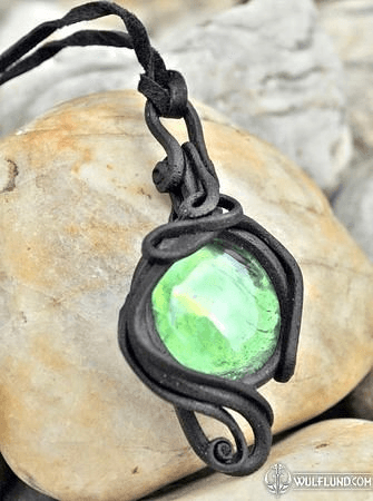 GREEN GLASS PENDANT