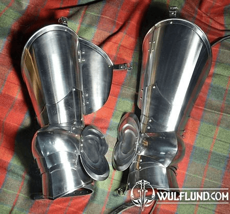 CUSTOM LEG ARMOR - POLEYNS AND CUISSES, POLISHED, 1.5 MM