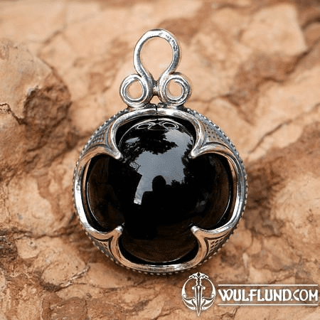 GOTLAND - ONYX, ARGENT, PENDENTIF