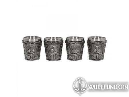 ARMOURED SHOT GLASS, SET OF 4