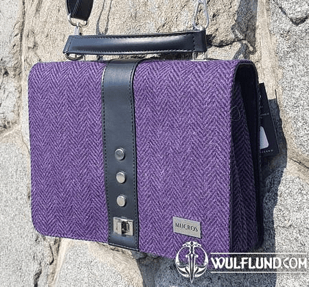 FIONA SHOULDER BAG, PURPLE, WOOL