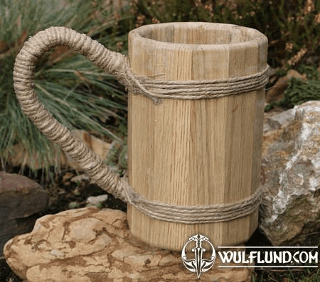 WOODEN TANKARD, OAK XL 1200 ML