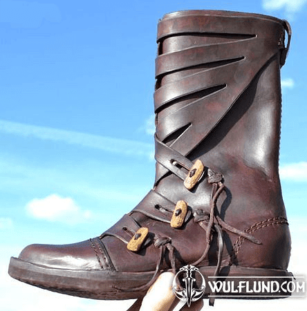 VARYAG, LATHER VIKING HIGH SHOES