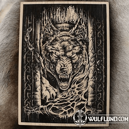 FENRIR - FREEDOM WALL DECORATION OAK 32X46CM