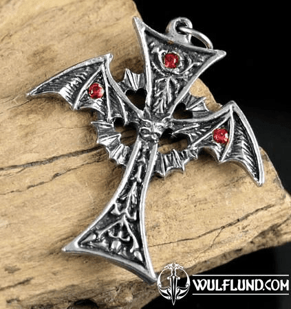 VAMPIRE CROSS, NOSFERATU, PEWTER PENDANT