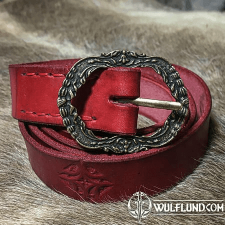 CAROLINUM, CEINTURE EN CUIR MÉDIÉVALE