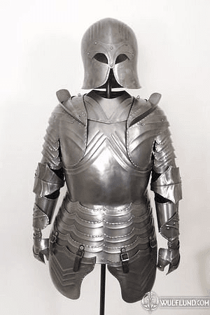 SUIT OF ARMOR, DECORATIVE WITH STANDER