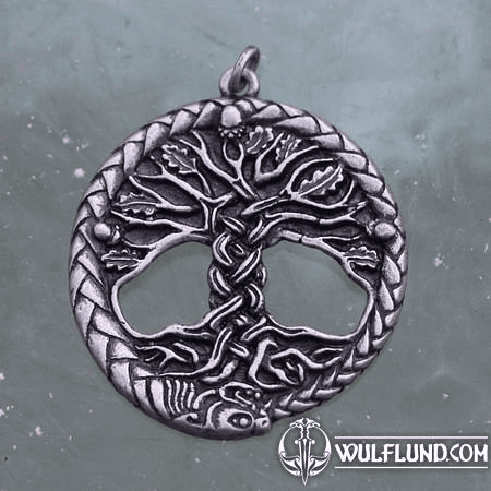 CELTIC OAK SACRED TREE OF LIFE PENDANT ZINC