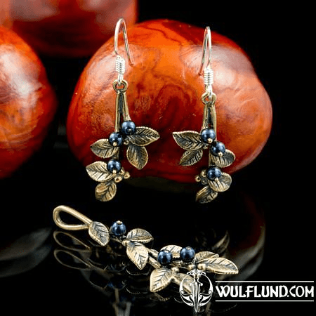 BLUEBERRIES, JEWELLERY SET, BRONZE