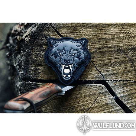 ANGRY WOLF, 3D RUBBER PATCH