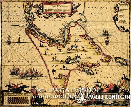 MAGELLANICA, PATAGONIA, HISTORICAL MAP, REPLICA