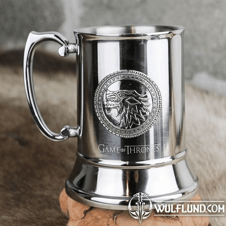 GAME OF THRONES STAINLESS STEEL STEIN STARK