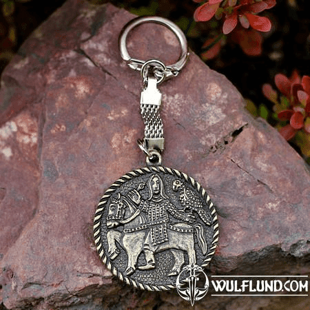 MEDIEVAL FALCONER MORAVIA MAGNA ZINC KEYCHAIN