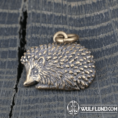 HEDGEHOG, BRONZE PENDANT