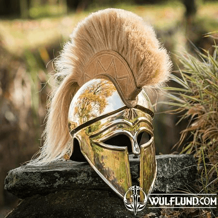 GREEK HELMET WITH PLUME