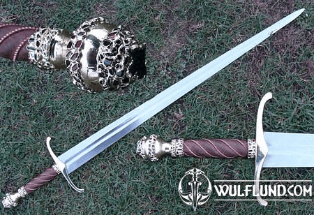 GOLD PLATED SWORD WITH GEMS