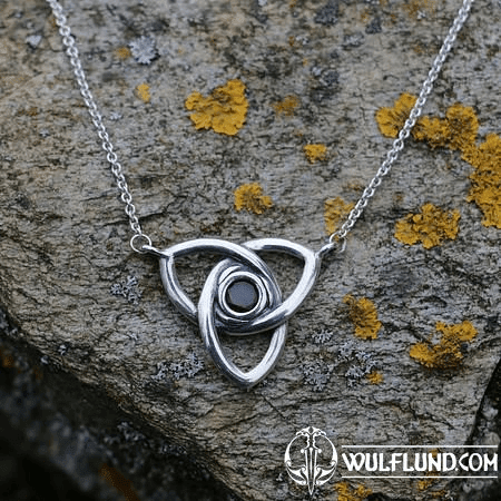 TRIQUETRA, COLLIER - ARGENT ET GRENAT