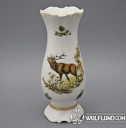 VASE DEER, KARLSBAD PORCELAIN