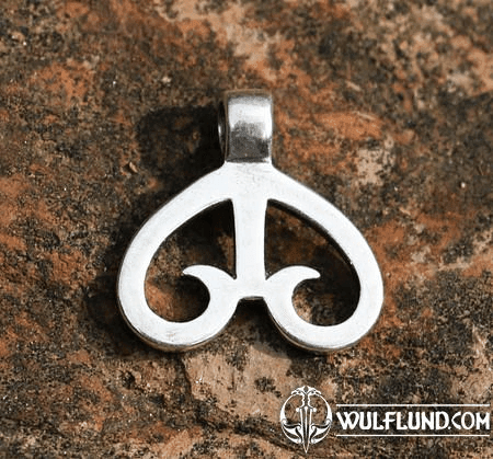 HEART LUNULA, SILVER PENDANT