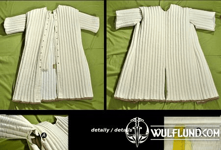 THICK COMBAT GAMBESON, LINEN AND WOOL