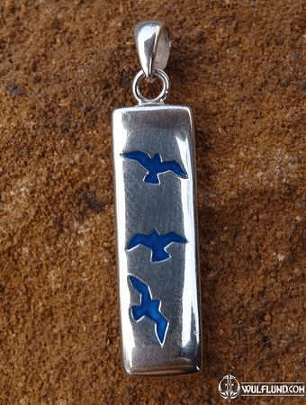 SEAGULLS, SILVER PENDANT