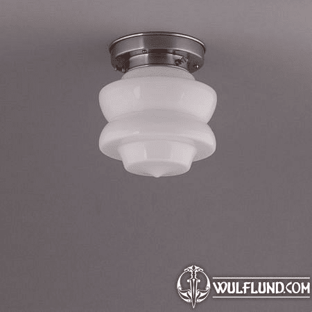 SMALL TOP, CEILING LAMP, MATTE NICKLE STRAIGHT FIXTURE