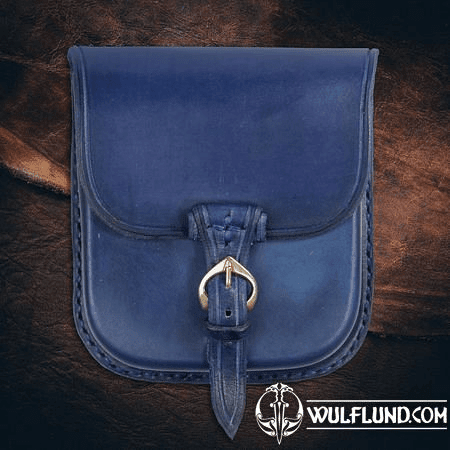 GENTLEMAN, LEATHER BELT BAG - BLUE