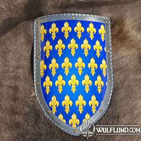 FRANCE, MEDIEVAL SHIELD - METAL, HANDMADE