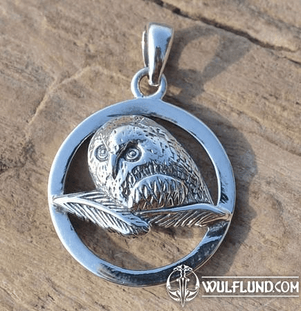 OWL, STERLING SILVER PENDANT