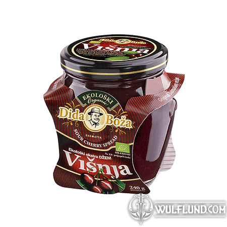 BIO CHERRY JAM 240 G (82% FRUIT) - DIDA BOŽA