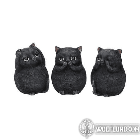 THREE WISE FAT CATS 8.5CM