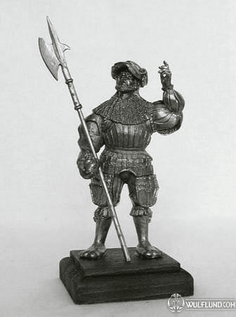 LANDSKNECHT, HISTORICAL TIN STATUE