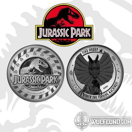 JURASSIC PARK COLLECTABLE COIN FIND NEDRY
